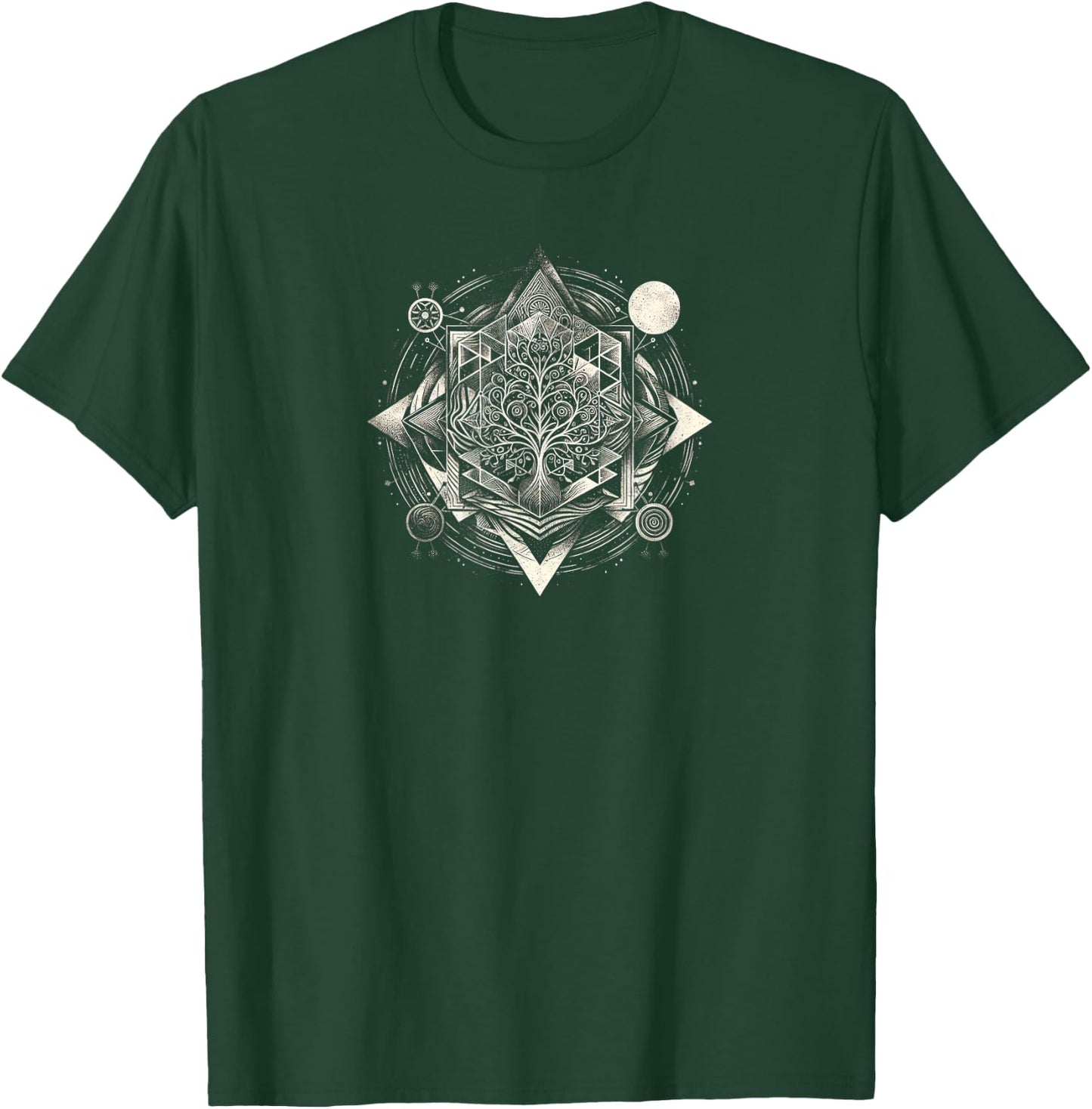 Geometrische Muster, inspiriert von der Natur T-Shirt - T-Shirt | Forest