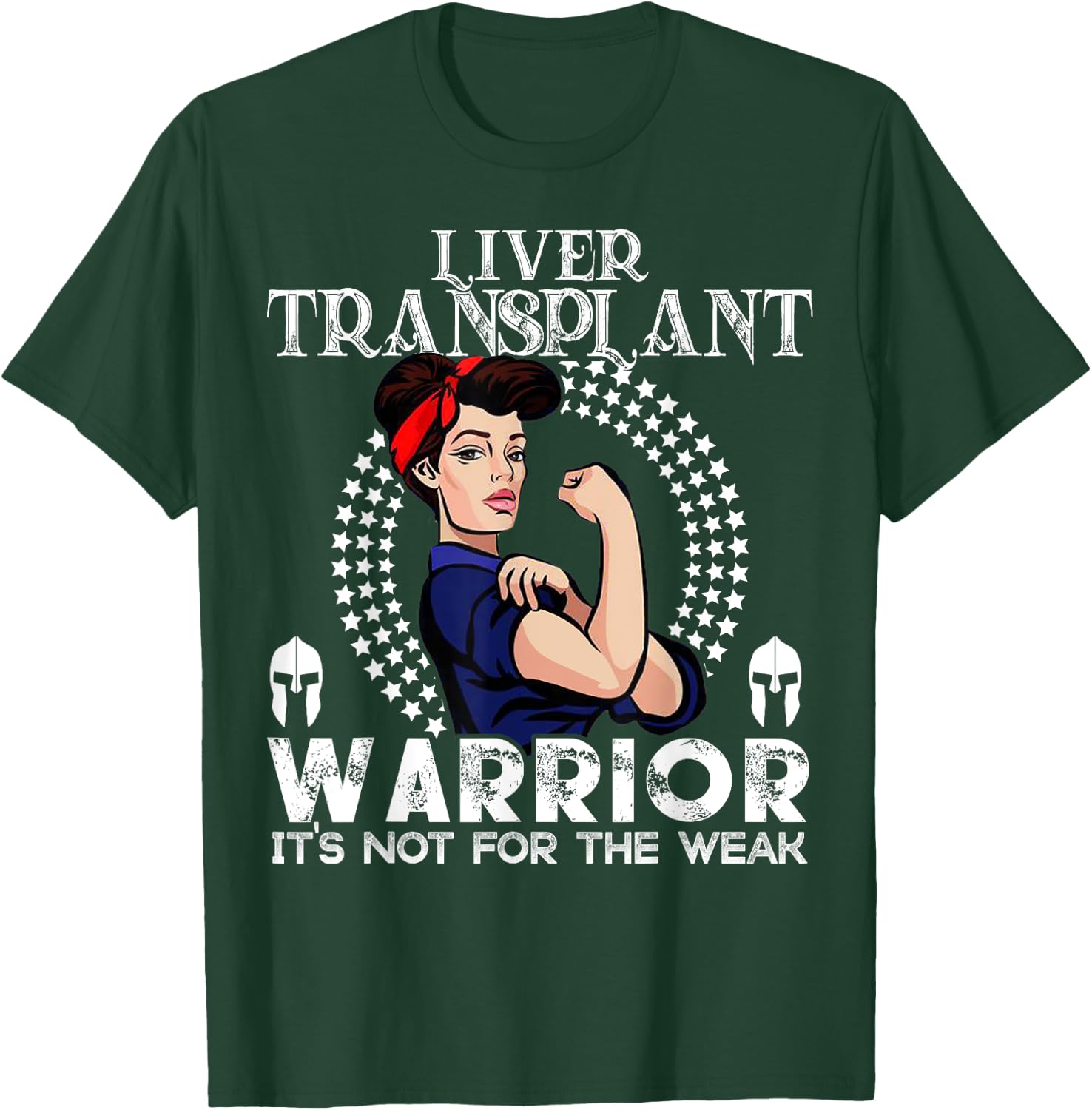 Liver transplant women Warrior Awareness Gift T-Shirt - T-Shirt | Forest
