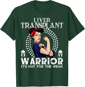 Liver transplant women Warrior Awareness Gift T-Shirt - T-Shirt | Forest