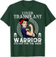 Liver transplant women Warrior Awareness Gift T-Shirt - T-Shirt | Forest