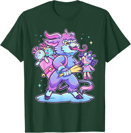 Pastel Goth Krampus Creepy Germanic Christmas Demon Horror T-Shirt - T-Shirt | Forest