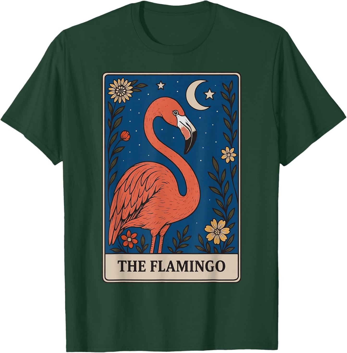 The Flamingo Tarot Card T-Shirt - T-Shirt | Forest
