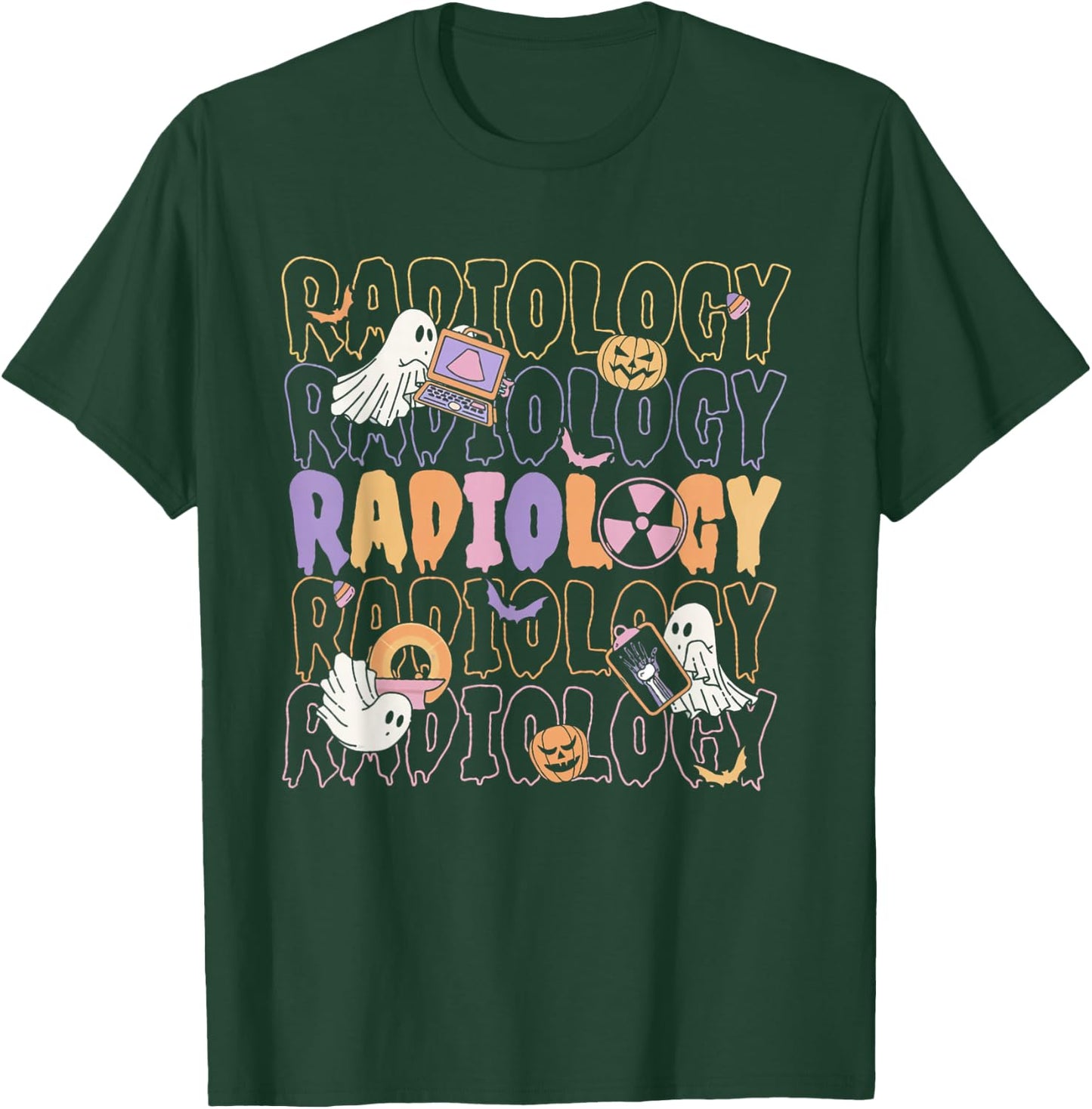 Halloween Radiology Fall Autumn RAD Tech X-ray Technologist T-Shirt - T-Shirt | Forest