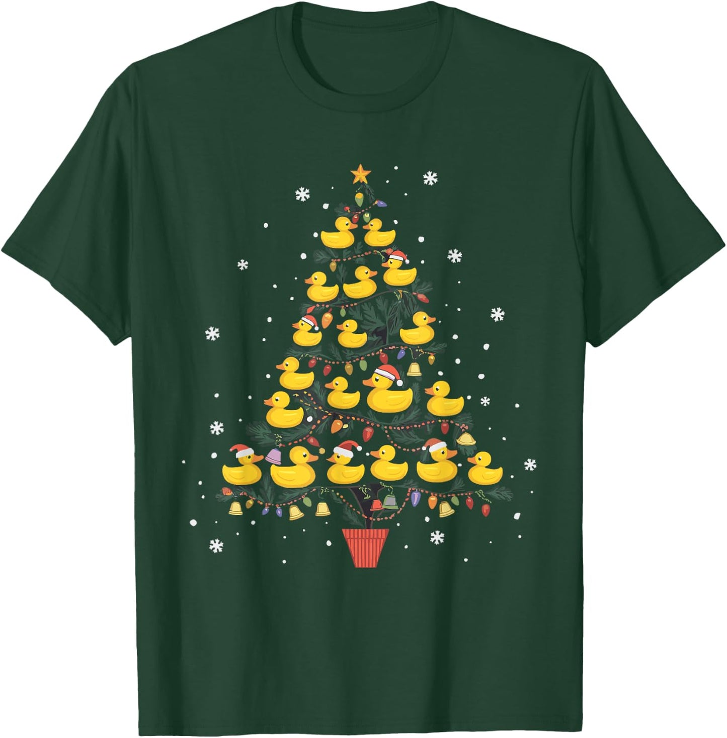Rubber Duck Christmas Tree T-Shirt - T-Shirt | Forest