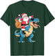 Santa Riding Dinosaur T rex Christmas Boys Men Girls Squad T-Shirt - T-Shirt | Forest