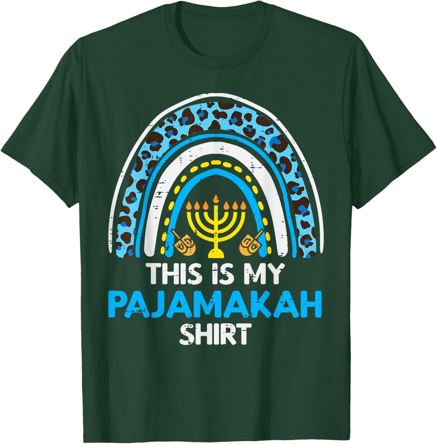 This Is My Pajamakah Shirt Rainbow Hanukkah Pajamas PJ Women T-Shirt - T-Shirt | Forest