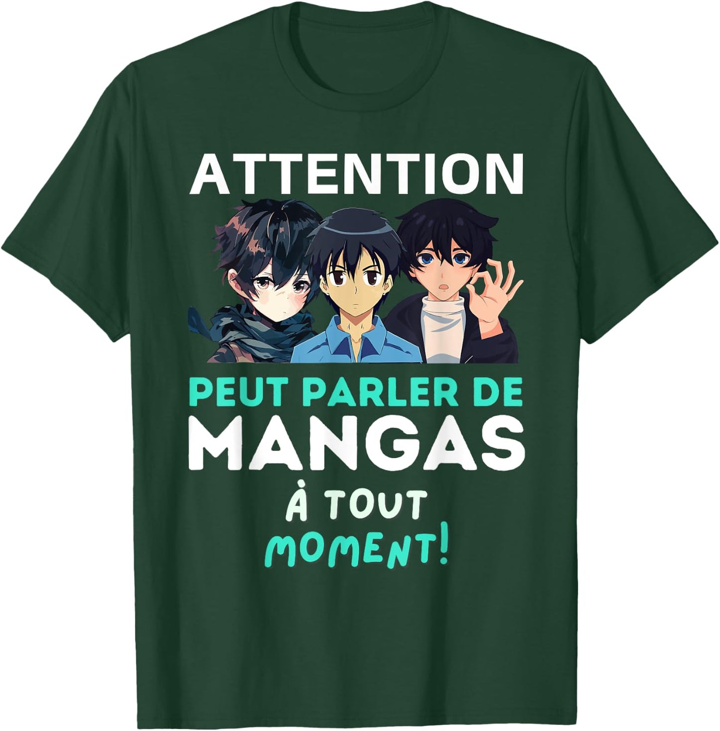 Can Talk Manga - Humor Funny Manga , Black, S T-Shirt - T-Shirt | Forest