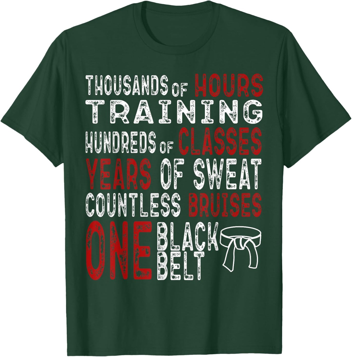 Black Belt Taekwondo Gifts Mixed Martial Arts Training Cool T-Shirt - T-Shirt | Forest