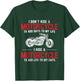 Add Life To My Days Bike Rider Motorcycle T-Shirt - T-Shirt | Forest