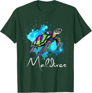 Malediven Taucher Malediven Souvenir Diver T-Shirt - T-Shirt | Forest