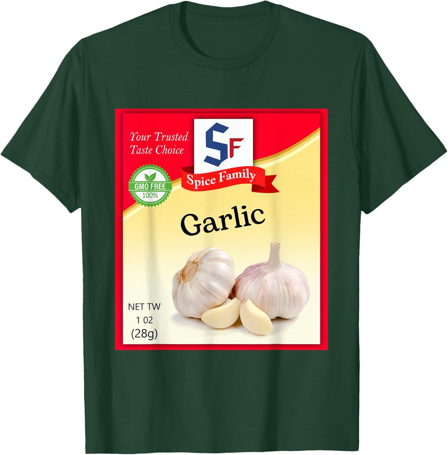Garlic Condiment Costume Holiday Spice Costumes T-Shirt - T-Shirt | Forest