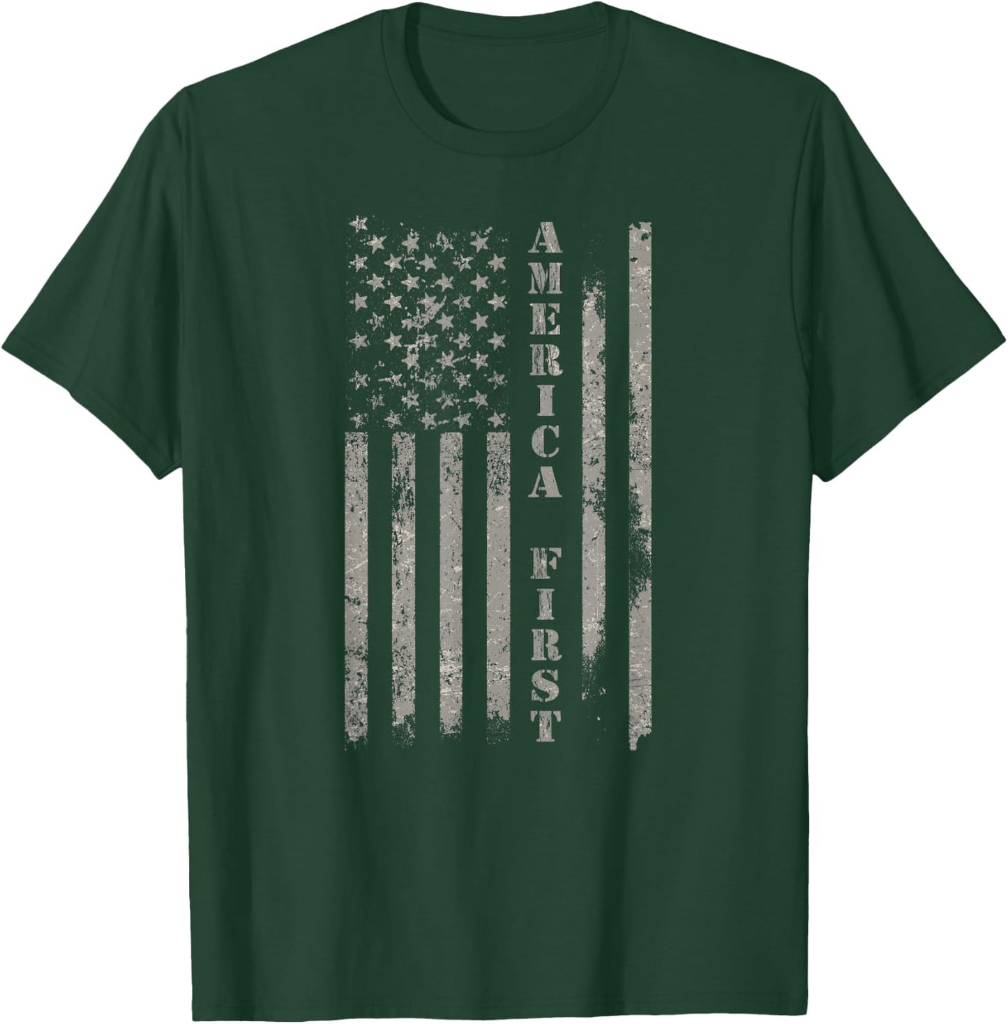 America First Flag T-Shirt - T-Shirt | Forest