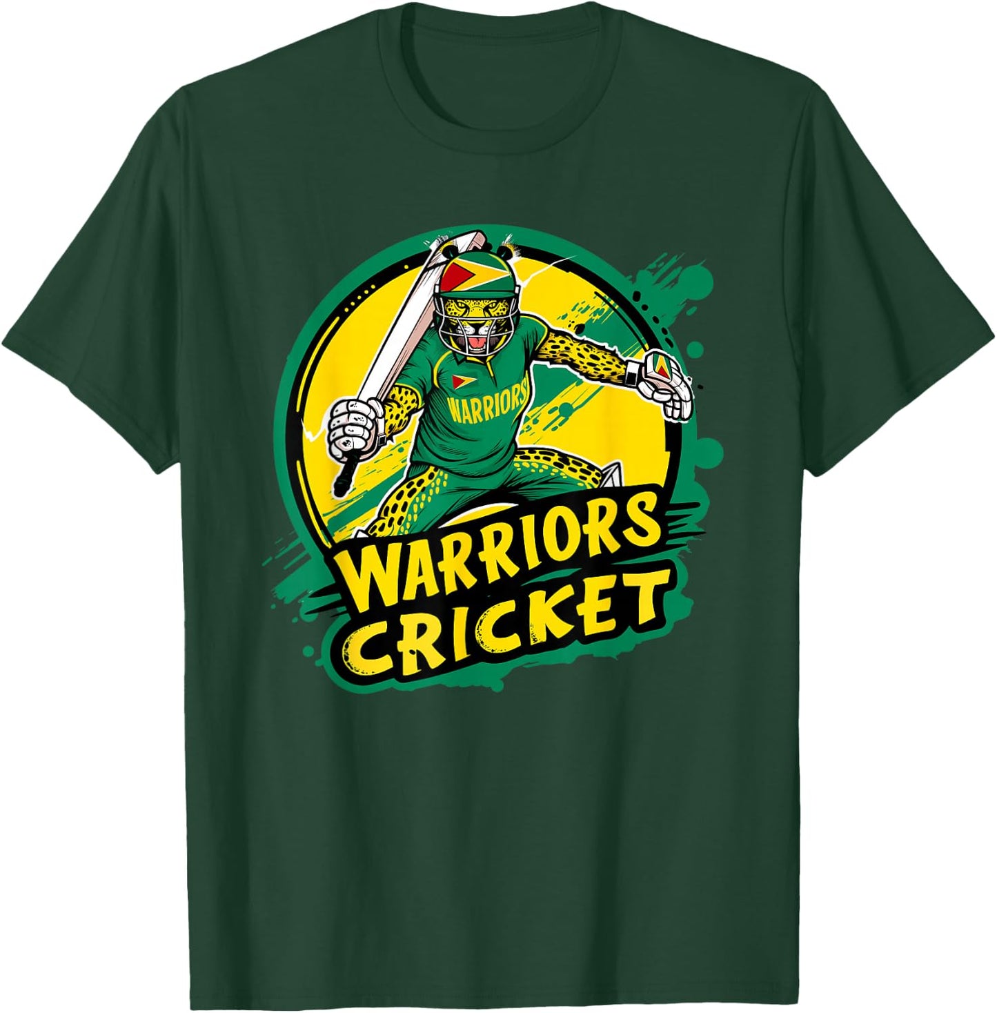 Jaguar - Guyana Warriors Cricket T-Shirt - T-Shirt | Forest