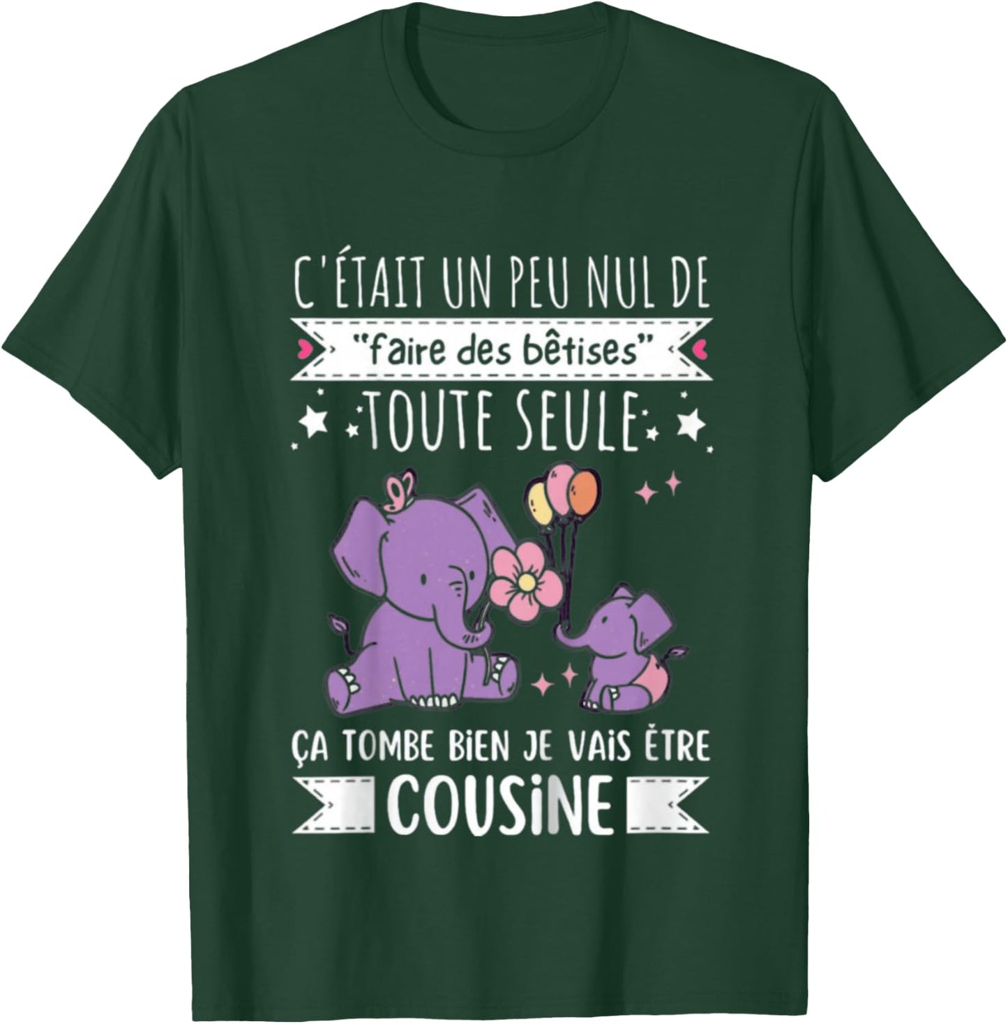 Future Cousine 2027 Gift Nouvelle Naissance Futur Cousine T-Shirt - T-Shirt | Forest