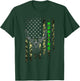 Patriotic Whitetail Buck Deer Hunting American Camouflage Small T-Shirt - T-Shirt | Forest