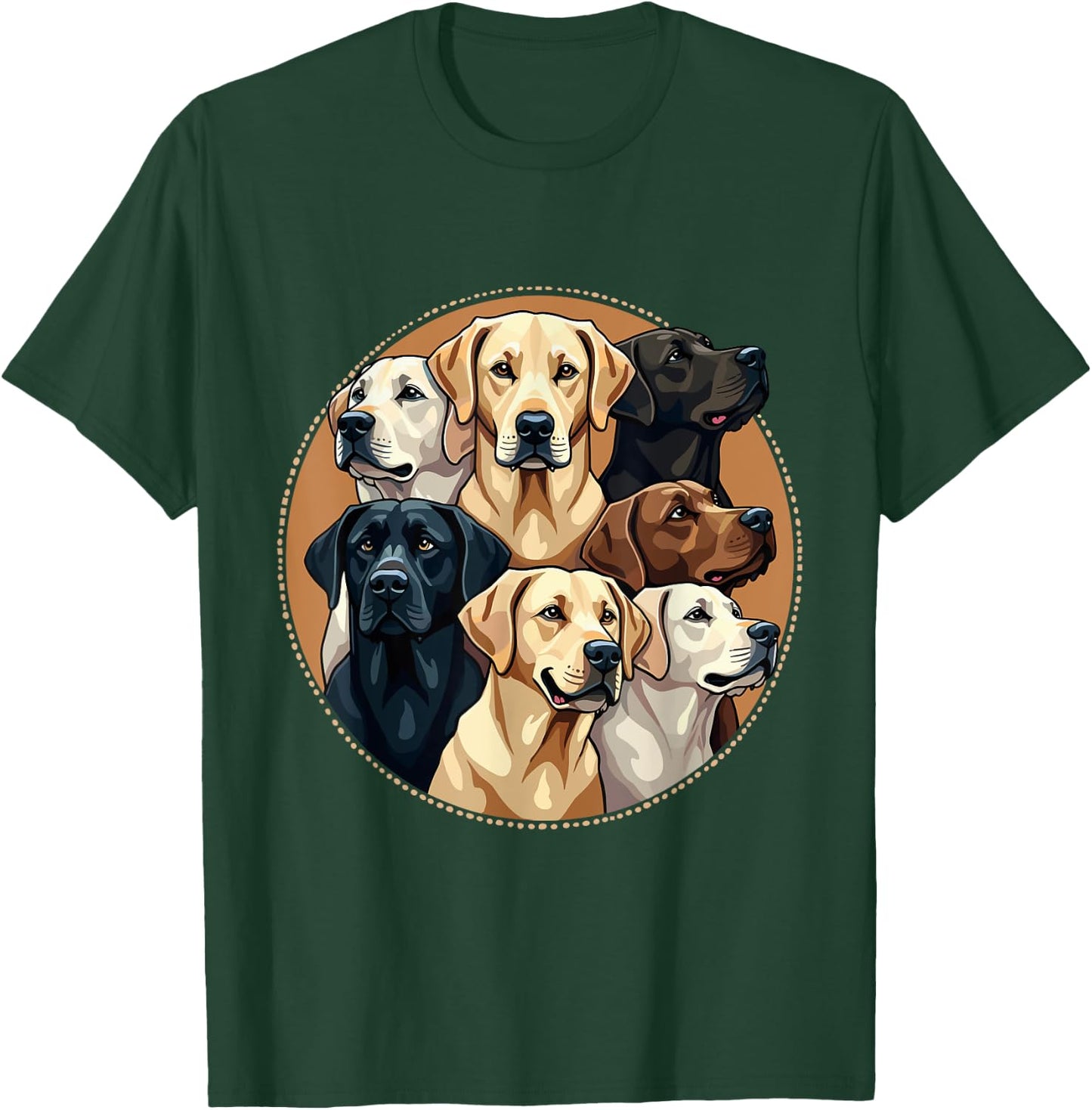 Labrador Funny Lab Dog Men Women Girls Kids T-Shirt - T-Shirt | Forest