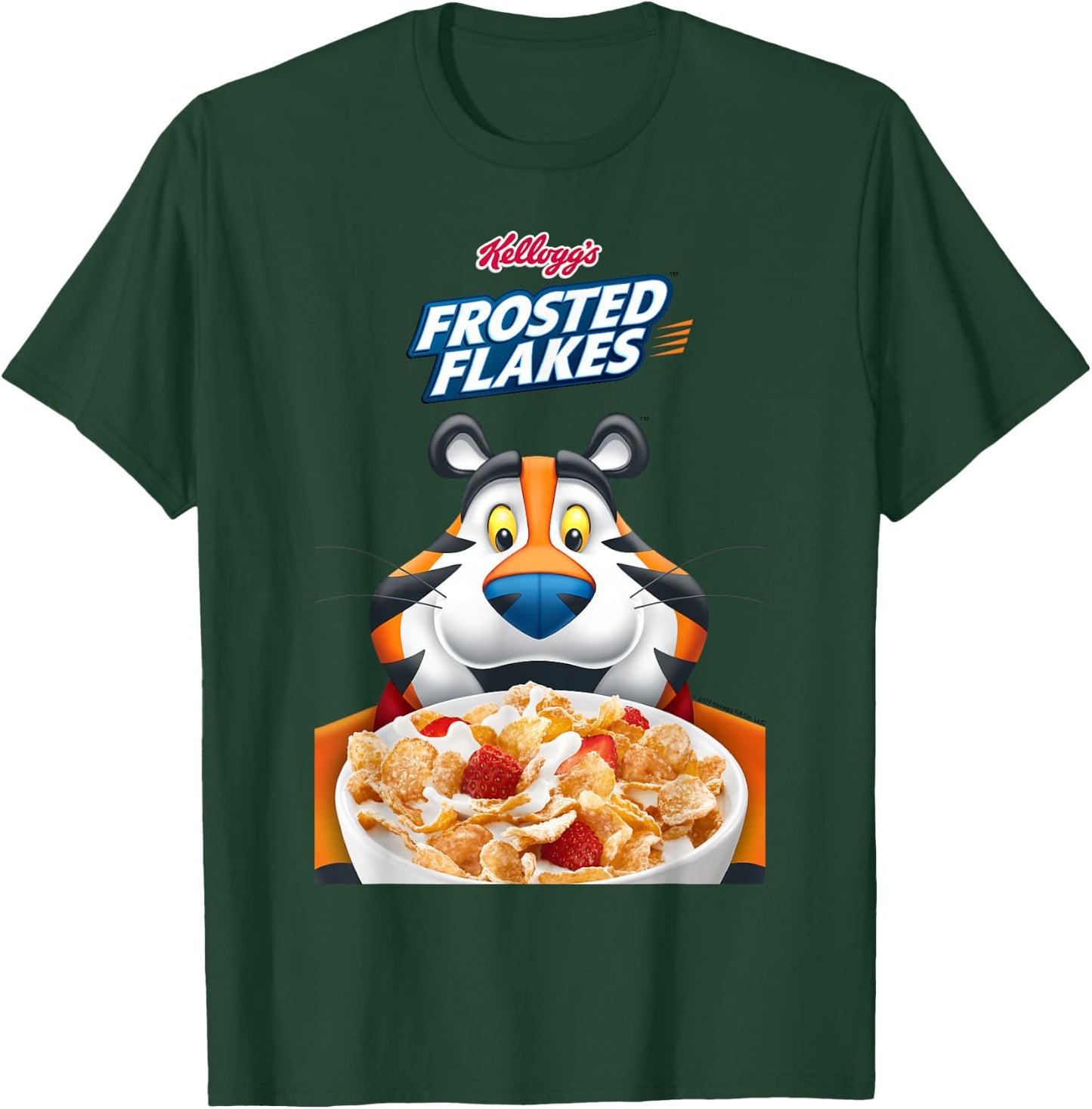 Kellogg's Frosties Tony the Tiger Frosted Cereal Bowl , Blue, S T-Shirt - T-Shirt | Forest