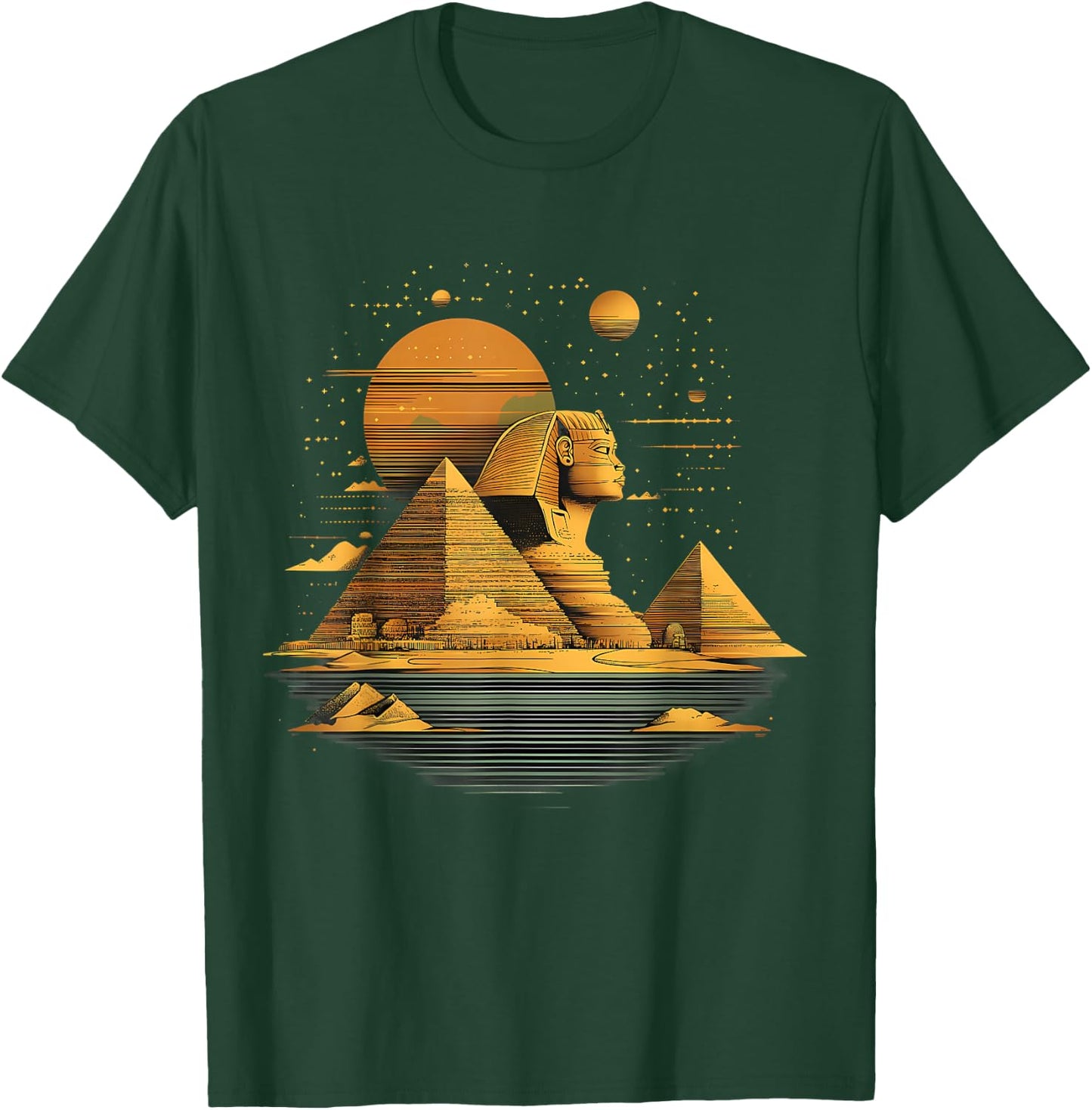 Égypte ancienne Pyramide Sphinx de Toutankhamon Mythologie de l'Égypte T-Shirt - T-Shirt | Forest
