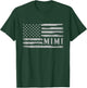 Mimi Grey Vintage USA Flag Mother's Day Grandma T-Shirt - T-Shirt | Forest