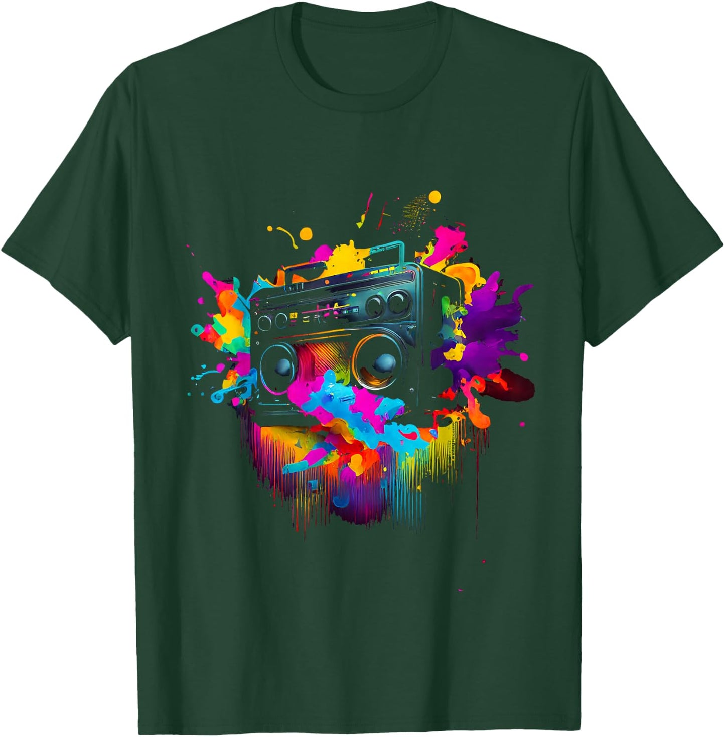 80s 90s Retro Party Fancy Dress Cassette , black T-Shirt - T-Shirt | Forest