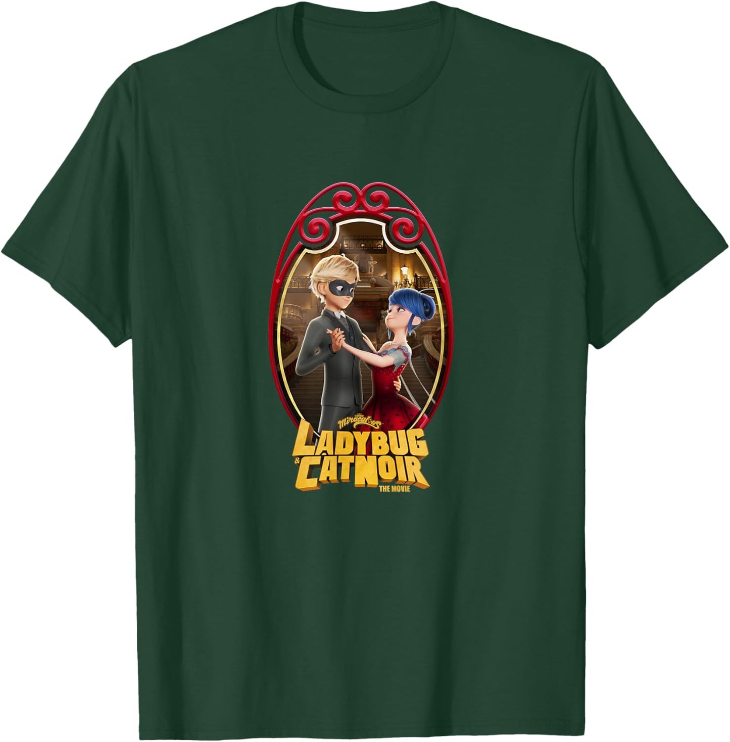 Miraculous Ladybug and Cat Noir The Movie Ball Dancing T-Shirt - T-Shirt | Forest