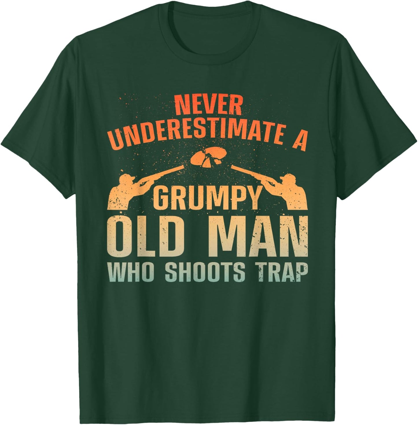 Cool Trap Shooting Dad Grandpa Skeet Target Shooter T-Shirt - T-Shirt | Forest