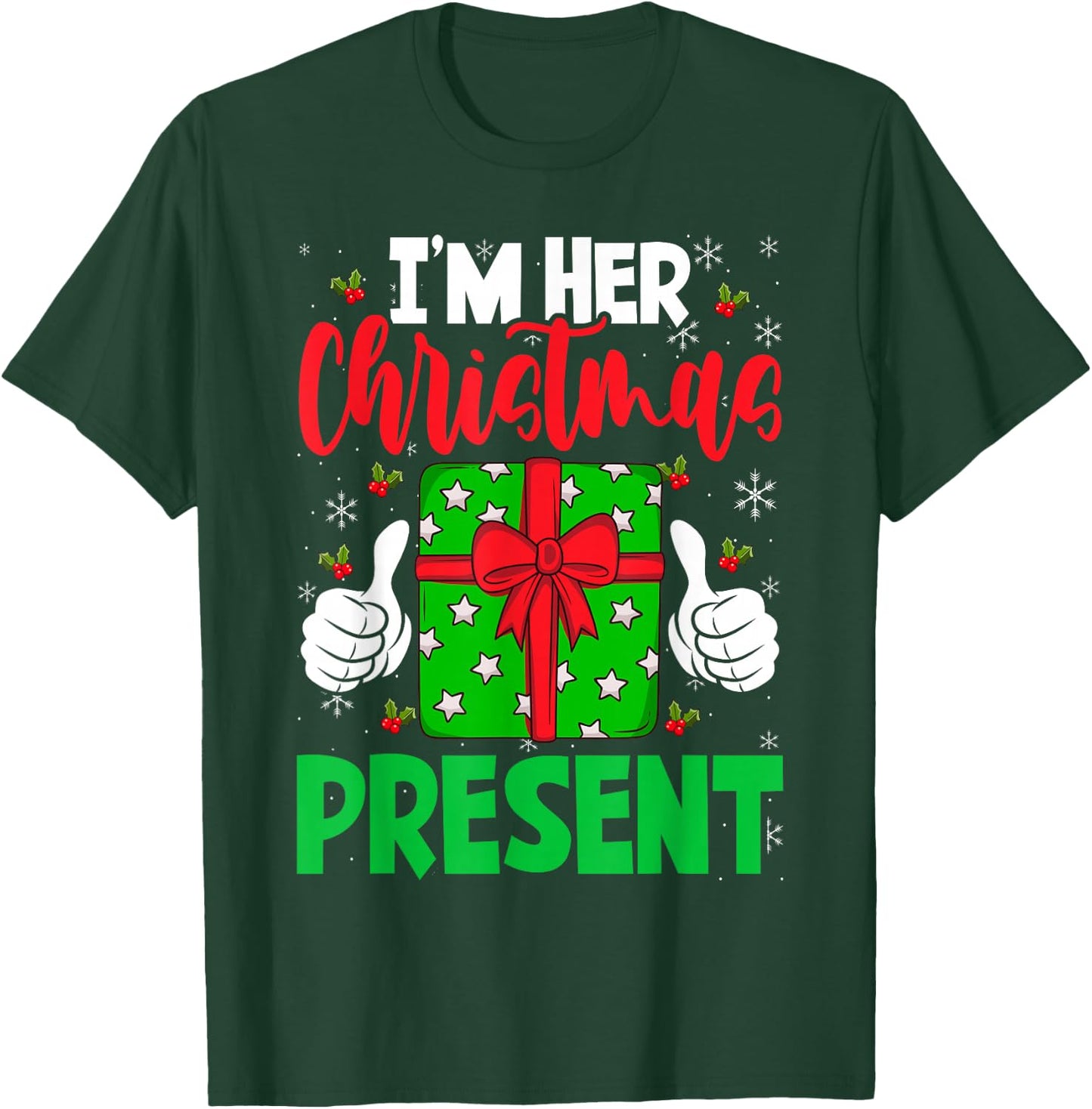Funny Matching Couples Christmas His And Hers T-Shirt - T-Shirt | Forest
