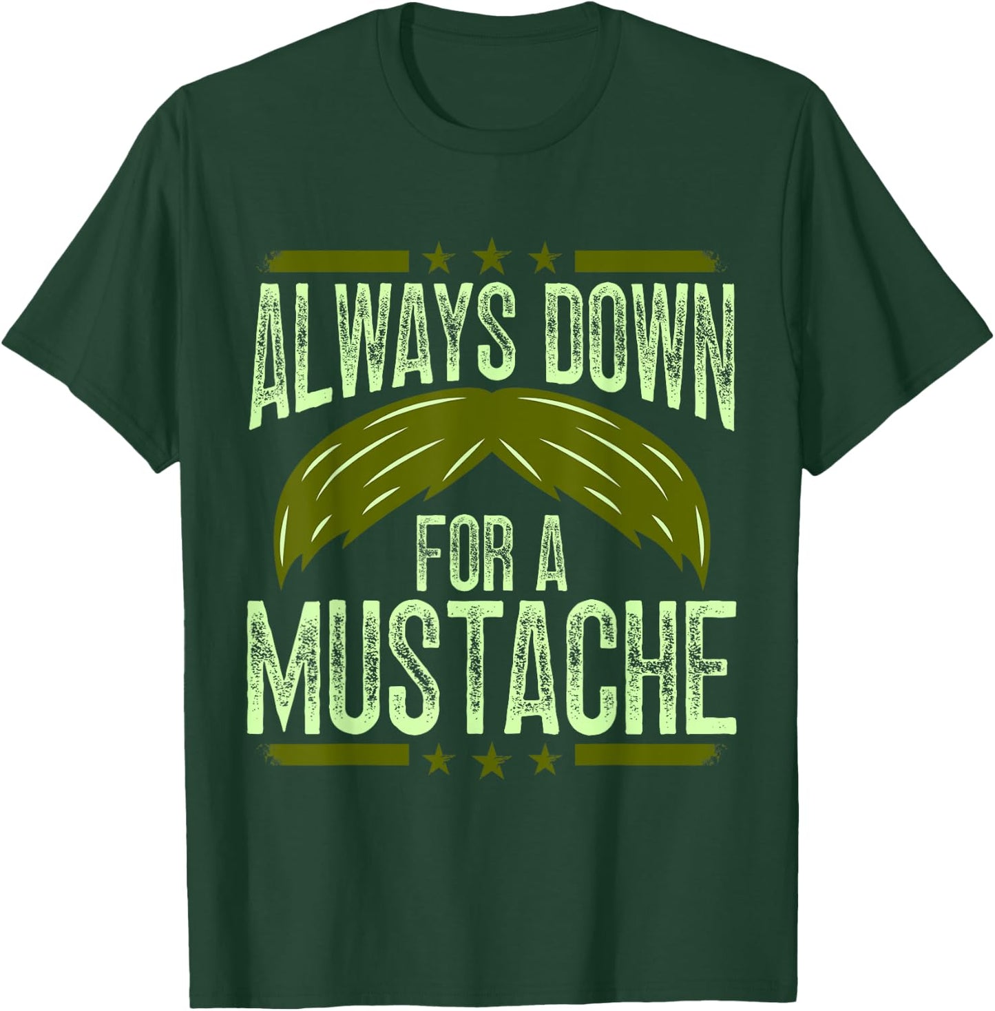 Mustache Stache T-Shirt - T-Shirt | Forest