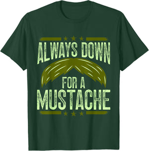 Mustache Stache T-Shirt - T-Shirt | Forest