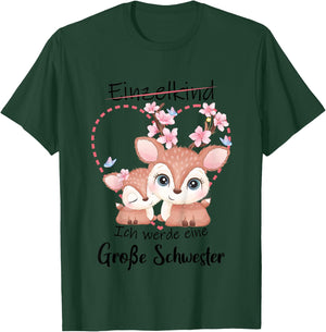 Ich Werde Große Schwester 2026 T-Shirt - T-Shirt | Forest