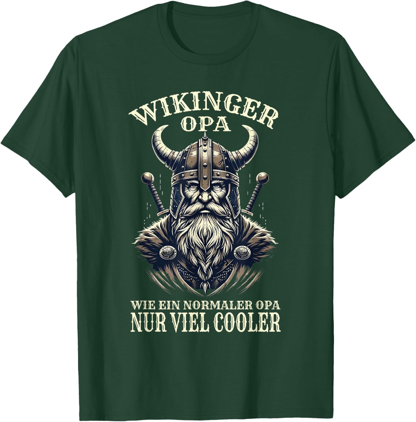 Wikinger Opa Nordische Mythologie Normannen T-Shirt - T-Shirt | Forest