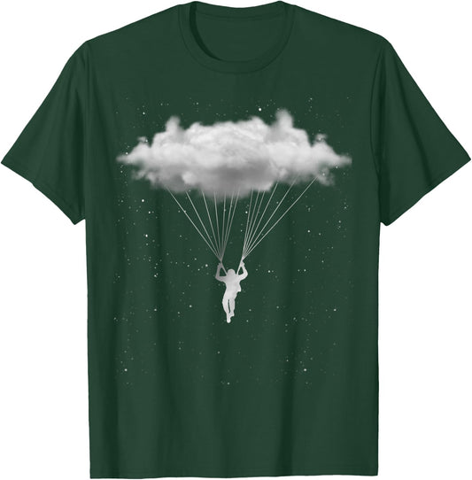 Skydiving Shirt Night Cloud Star Constellation Shirt T-Shirt - T-Shirt | Forest