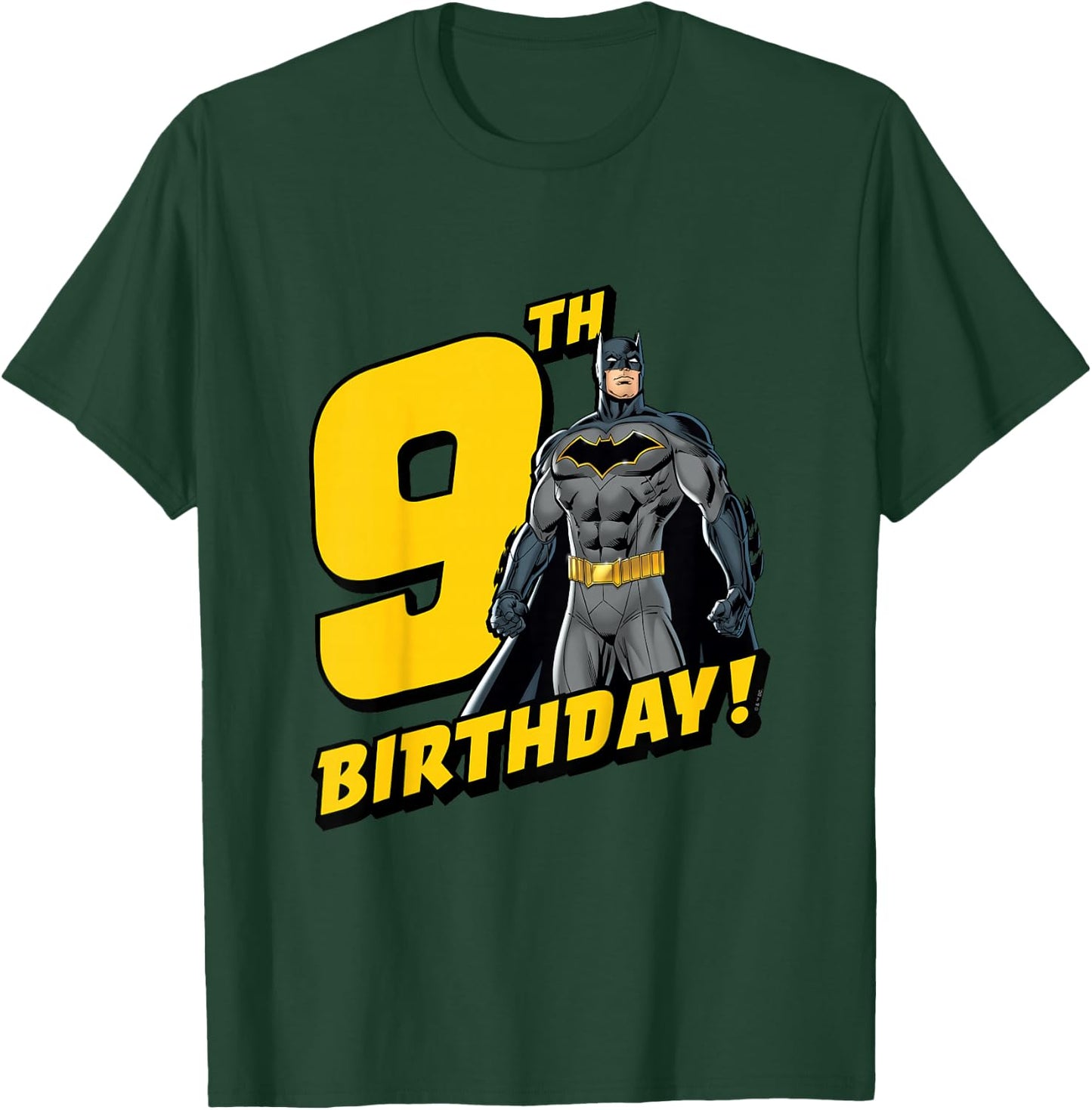 Kids Batman 9th Birthday T-Shirt - T-Shirt | Forest