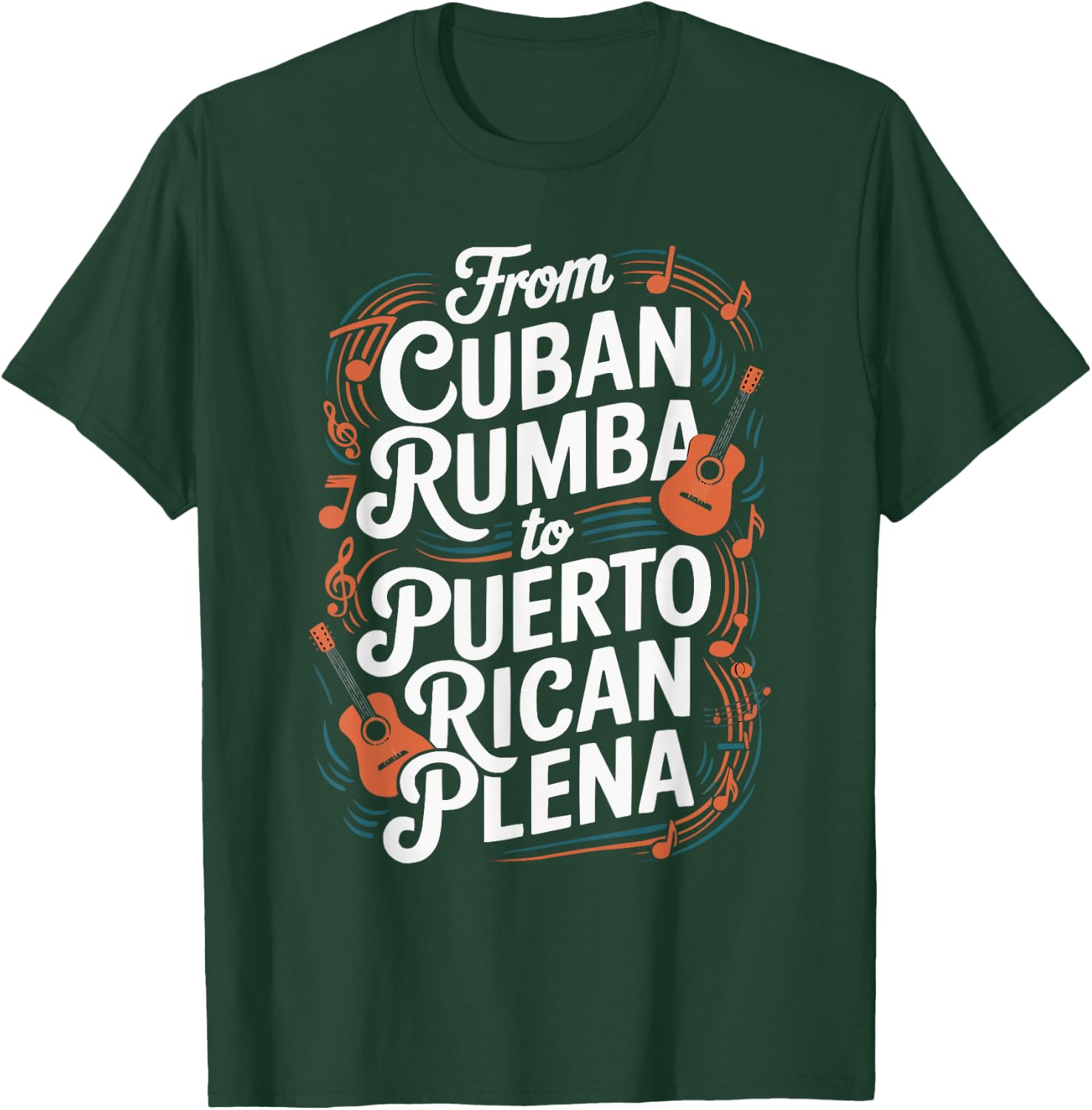 Half Cuban Half Puerto Rican Country Puerto Rico Flag Cuba T-Shirt - T-Shirt | Forest