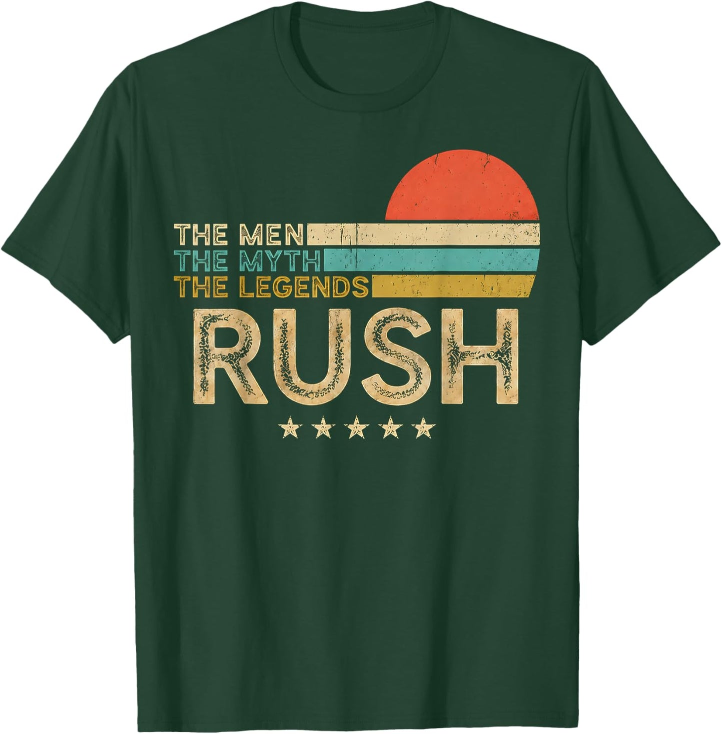 Retro Rush Name Classic Gift Women Kids T-Shirt - T-Shirt | Forest