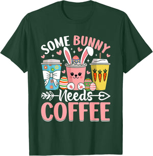 Cute Easter Bunny Coffee Lovers T-Shirt - T-Shirt | Forest