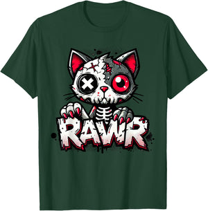 Dystopian Zombie Kitten T-Shirt - T-Shirt | Forest