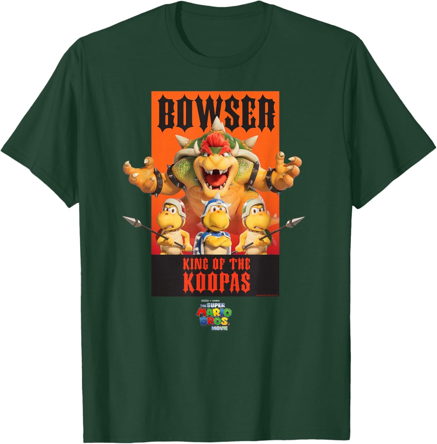 The Super Mario Bros. Movie Bowser King of The Koopas Poster T-Shirt - T-Shirt | Forest