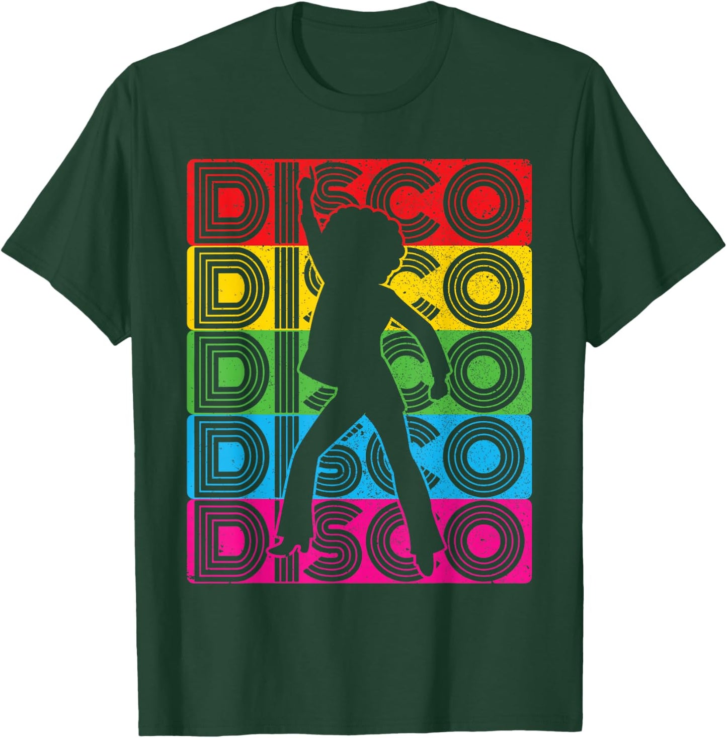 Disco Outfit Women's 70s & 80s Costume Dance Party Disco , black, s T-Shirt - T-Shirt | Forest