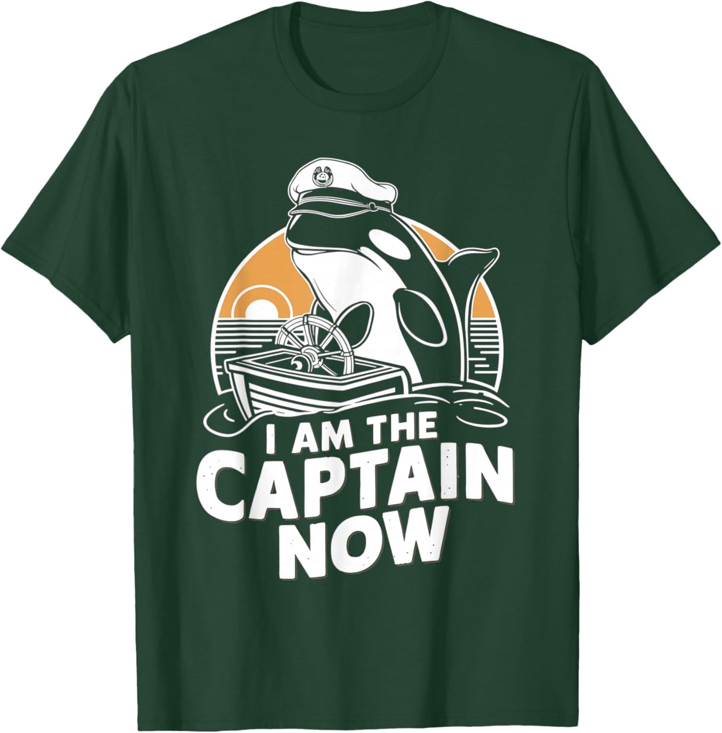 Funny Orca and a Sinking Boat T-Shirt - T-Shirt | Forest