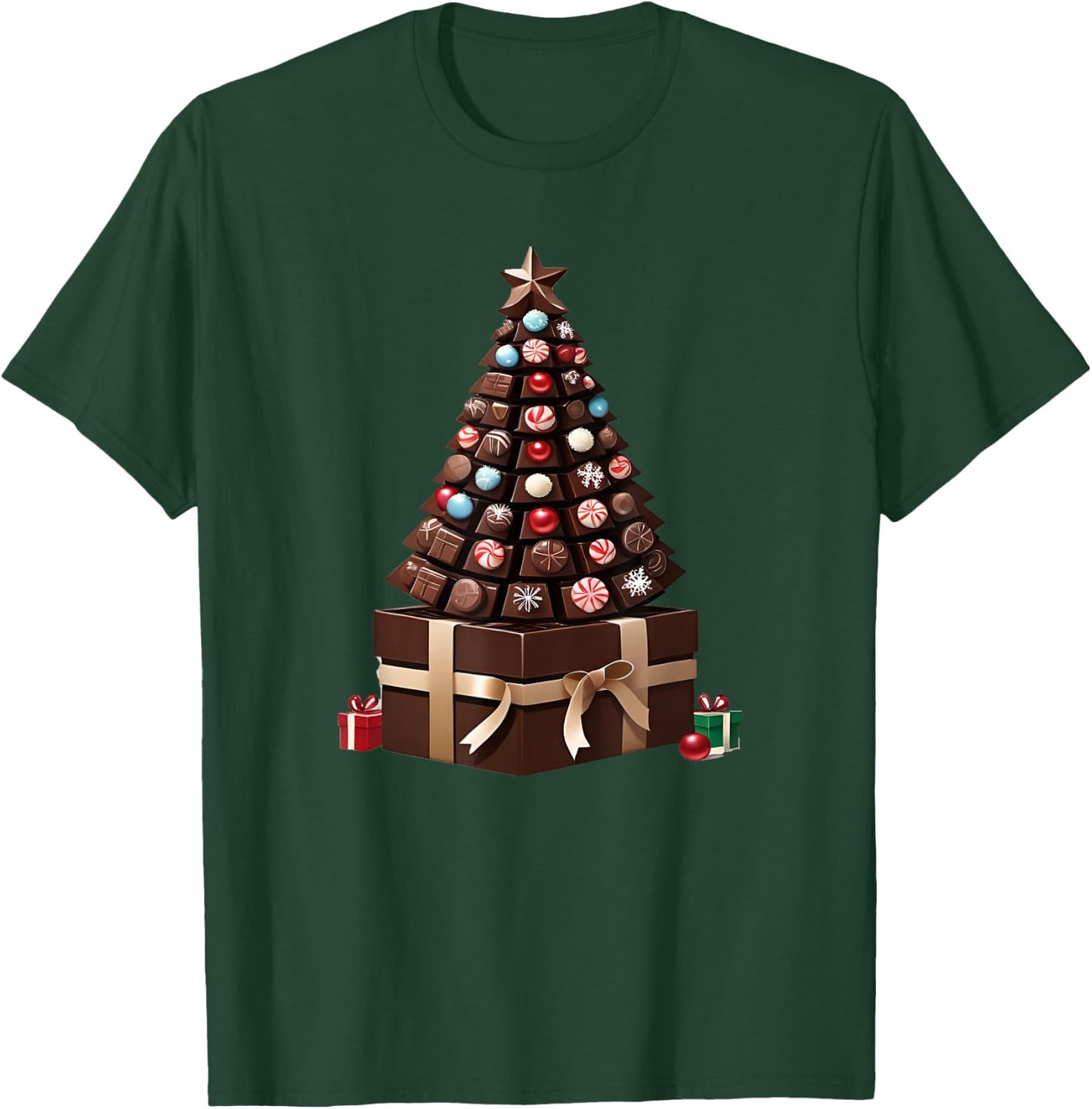 Box of Chocolates Christmas Tree T-Shirt - T-Shirt | Forest
