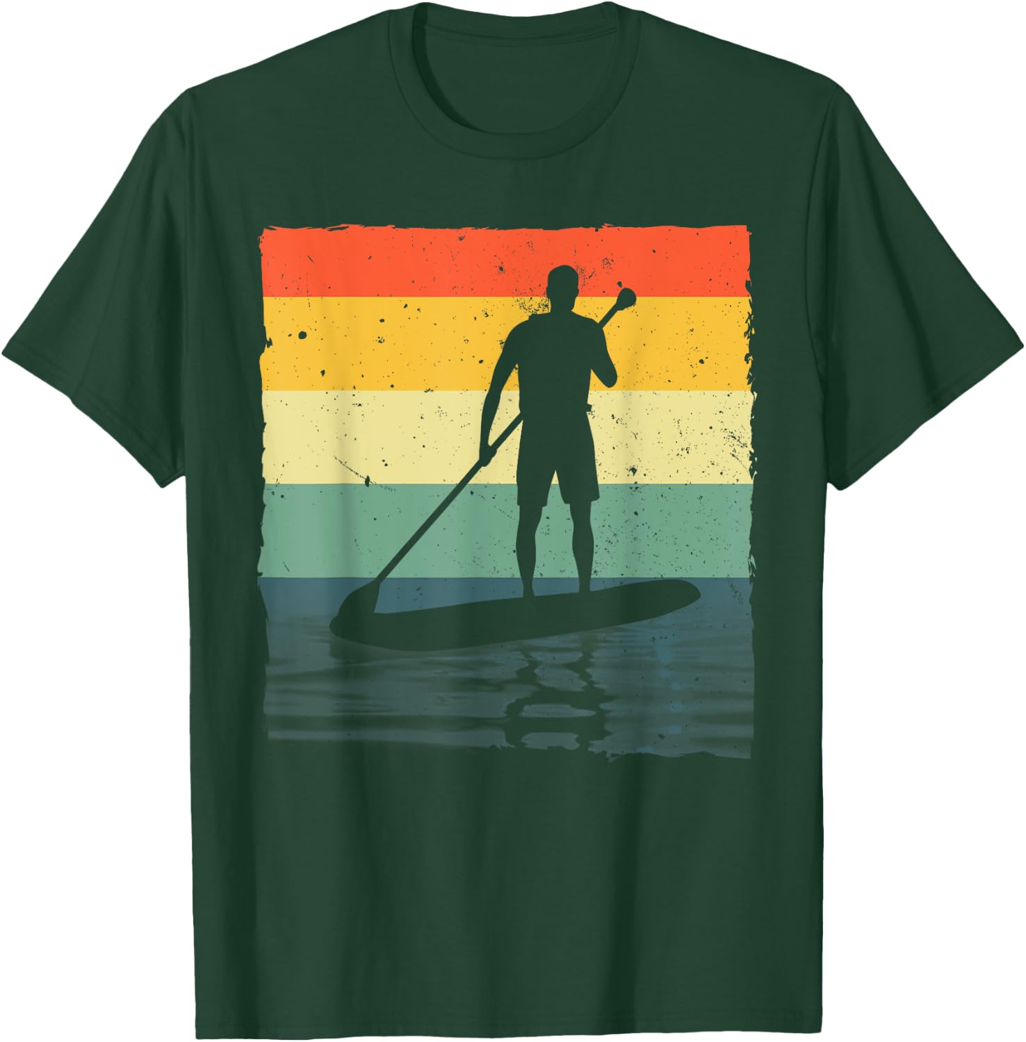 Paddleboarding Art Women SUP Standup Paddle Board T-Shirt - T-Shirt | Forest