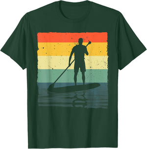 Paddleboarding Art Women SUP Standup Paddle Board T-Shirt - T-Shirt | Forest
