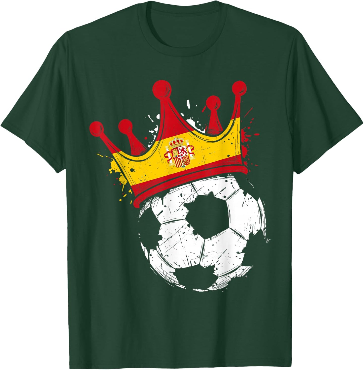 Spanish Flag Novelty Spain T-Shirt - T-Shirt | Forest
