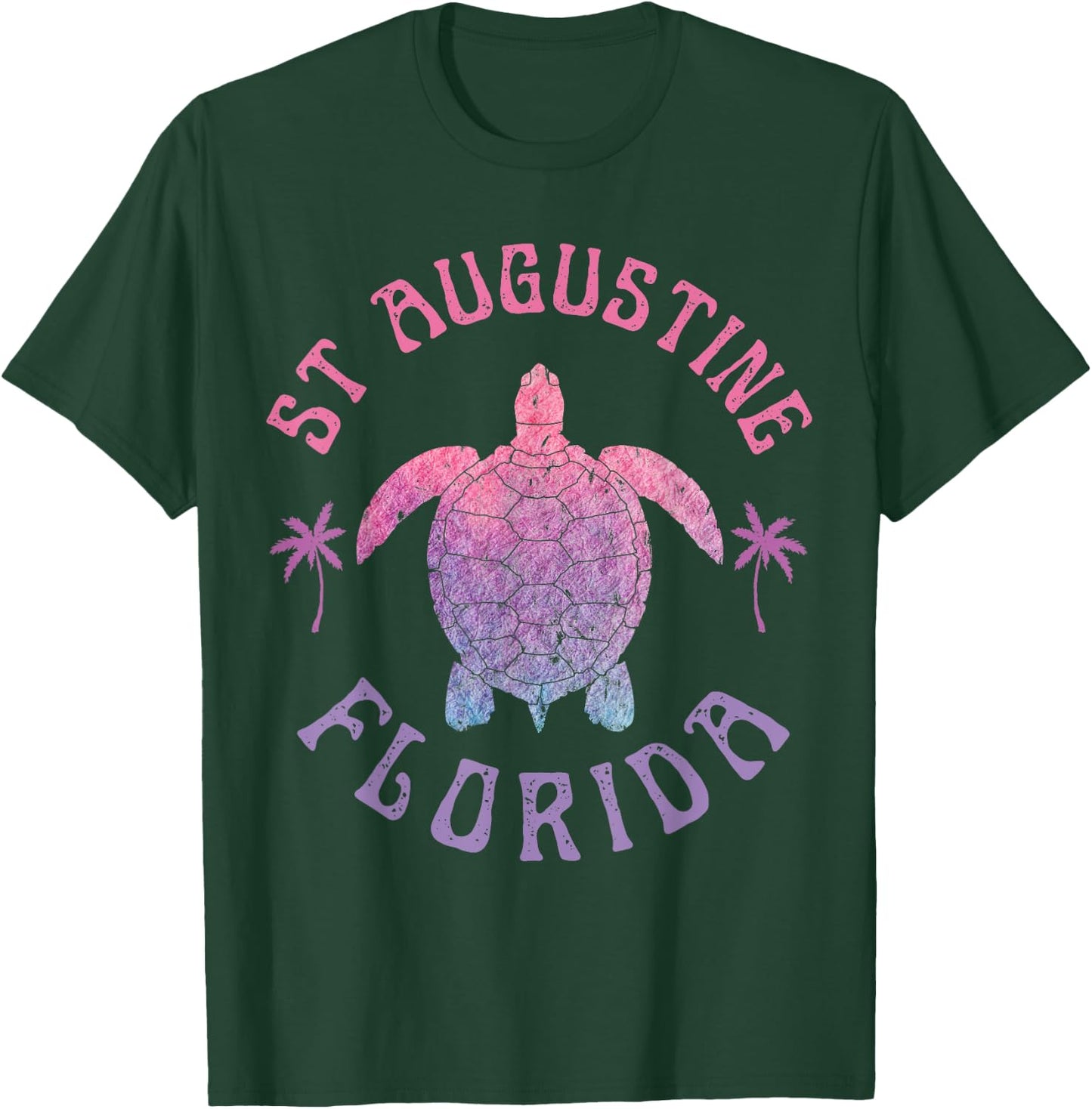 St Augustine Beach Florida Sea Turtle Summer Vacation Cute T-Shirt - T-Shirt | Forest