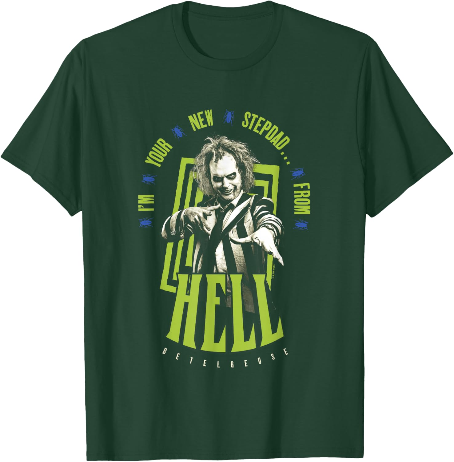 Beetlejuice Beetlejuice I'm Your New Stepdad Vintage T-Shirt - T-Shirt | Forest