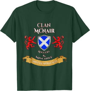 McNair Scottish Family Clan Middle Ages Mischief T-Shirt - T-Shirt | Forest