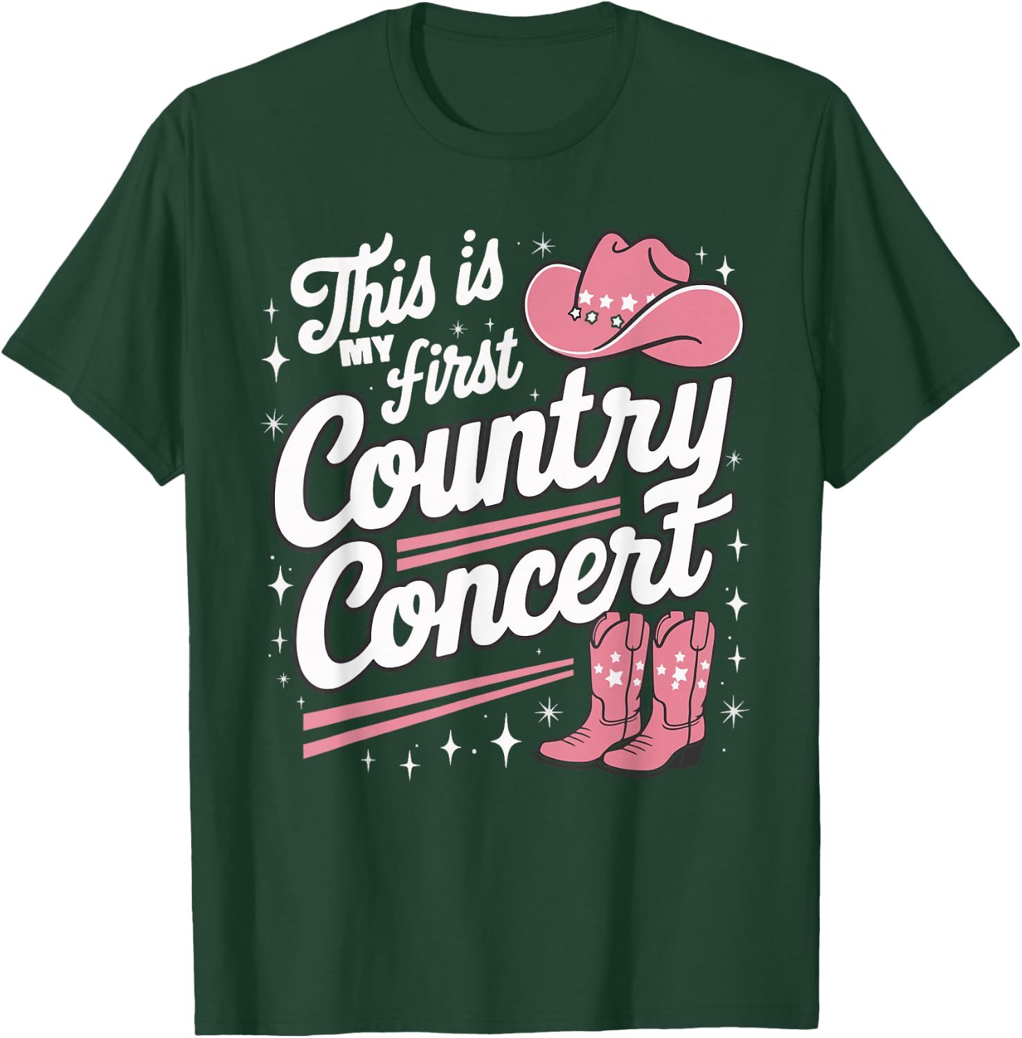 This Is My First Country Concert T-Shirt - T-Shirt | Forest