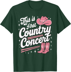 This Is My First Country Concert T-Shirt - T-Shirt | Forest