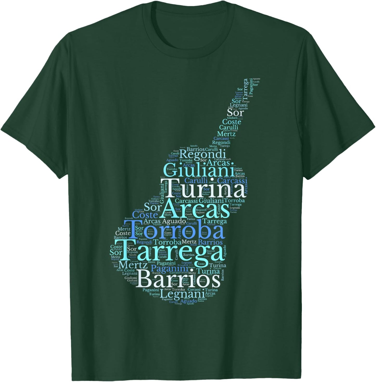 Classical Guitar - Spanish Guitar , Black, S T-Shirt - T-Shirt | Forest